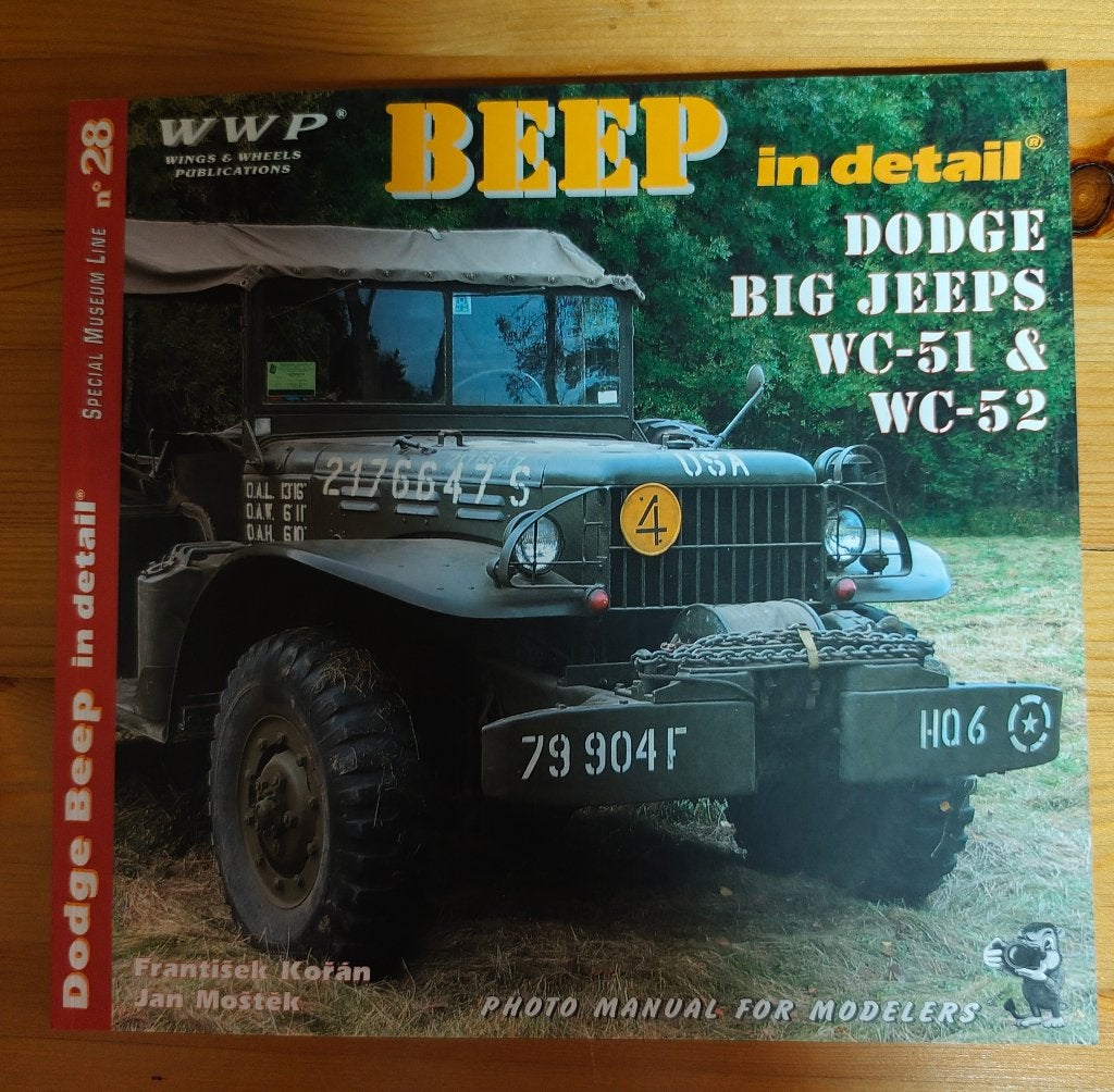 Boek wwp BEEP in detail Dodge big jeeps WC-51 en WC-52, Ophalen, Nieuw