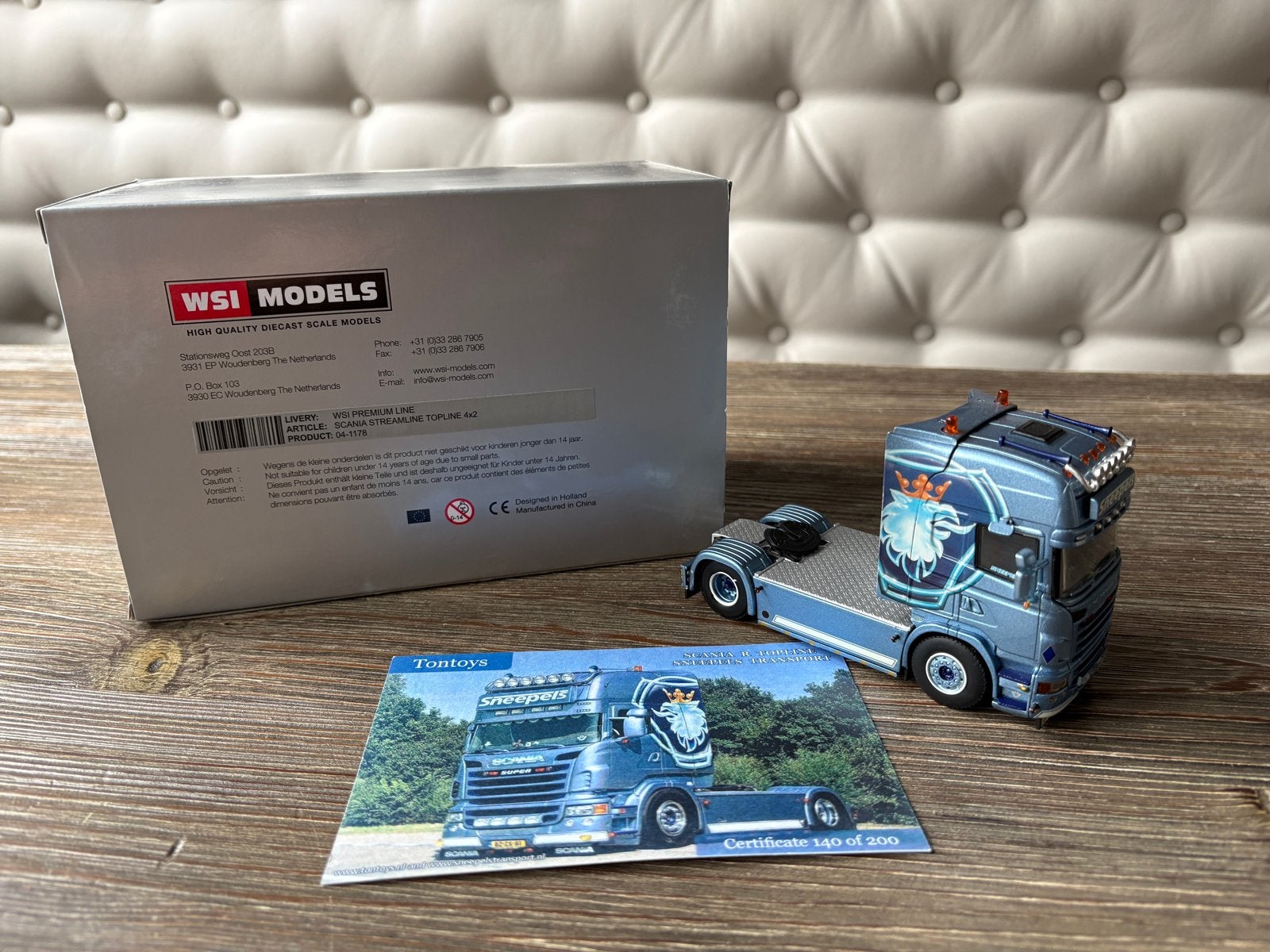 WSI Scania Sneepels R-serie Streamline nieuw in doos, Ophalen of Verzenden, Nieuw, Bus of Vrachtwagen, Wsi