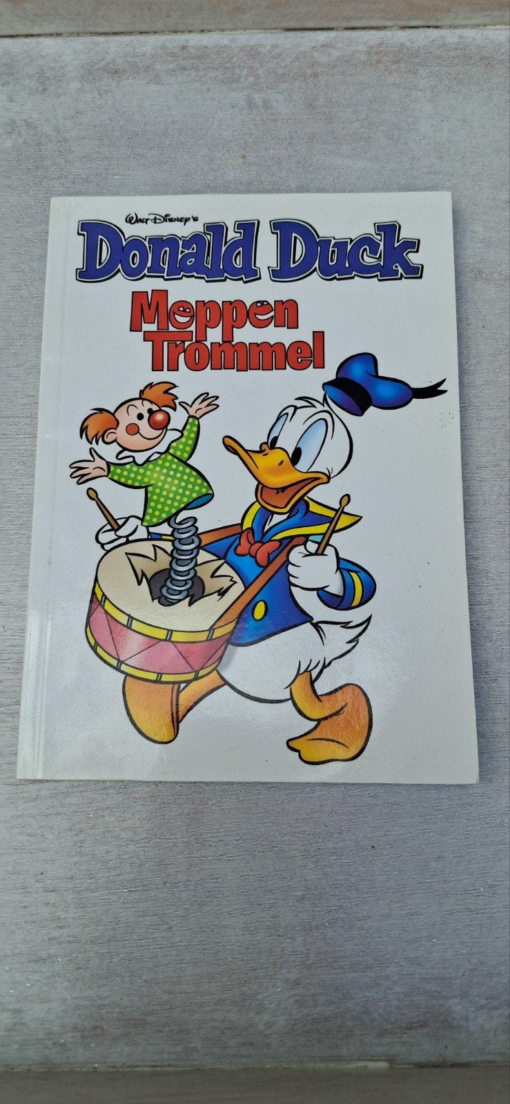 Donald Duck Moppen Trommel - Hilarische Moppenboek, Eén stripboek, Ophalen of Verzenden, Zo goed als nieuw