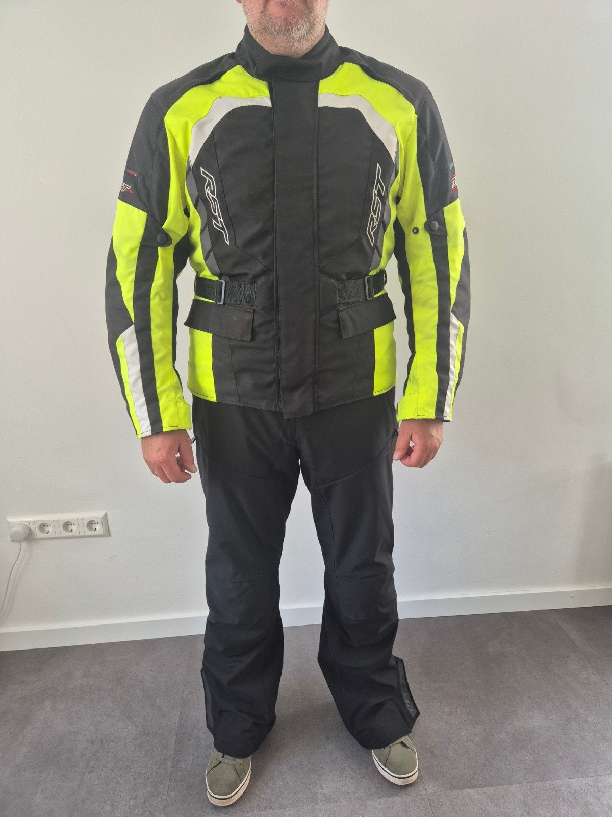 Motorjas RST maat 58, mooi en opvallend, Motoren, Kleding | Motorkleding, Ophalen, Tweedehands, Heren, Jas | textiel