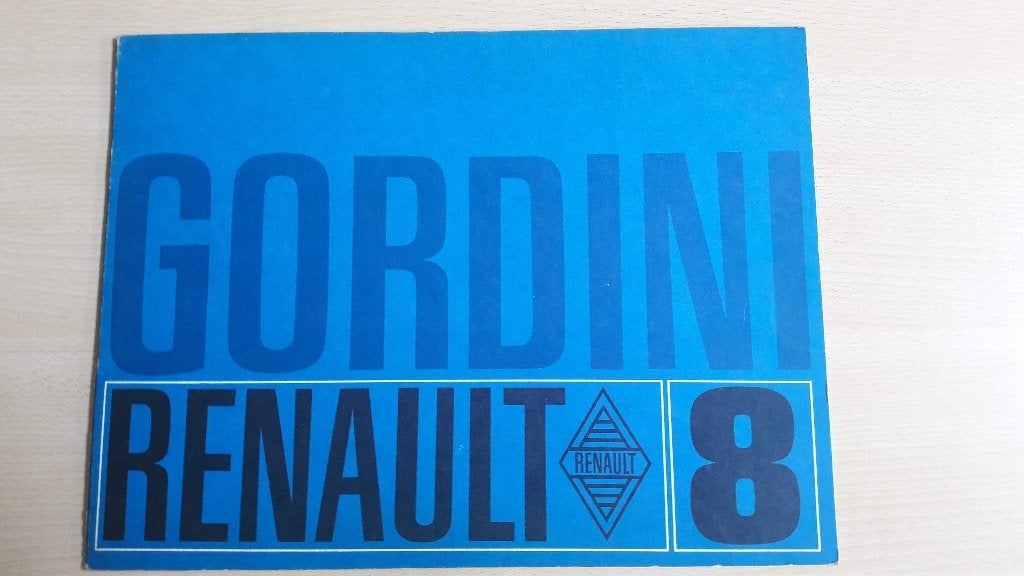 Folder Renault 8 Gordini, Renault, Ophalen of Verzenden, Zo goed als nieuw, Renault