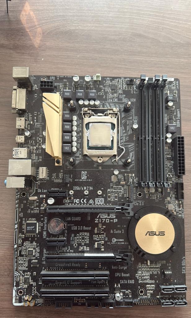 Intel i7-6700k, Z170-P, AIO, Computers en Software, Ophalen, Zo goed als nieuw, Intel, DDR4