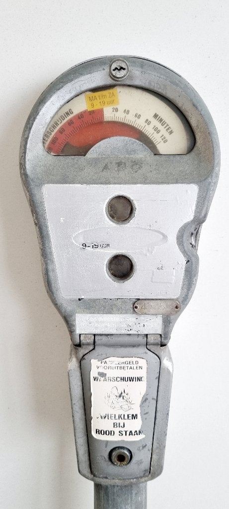 Unieke Vintage Kienzle Parkeermeter met Paal - Nr. 4553, Ophalen, Gebruikt