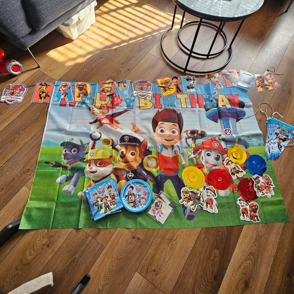 Paw Patrol Feestversiering - Complete Set voor Kinderfeestje, Ophalen of Verzenden, Gebruikt, Versiering, Verjaardag