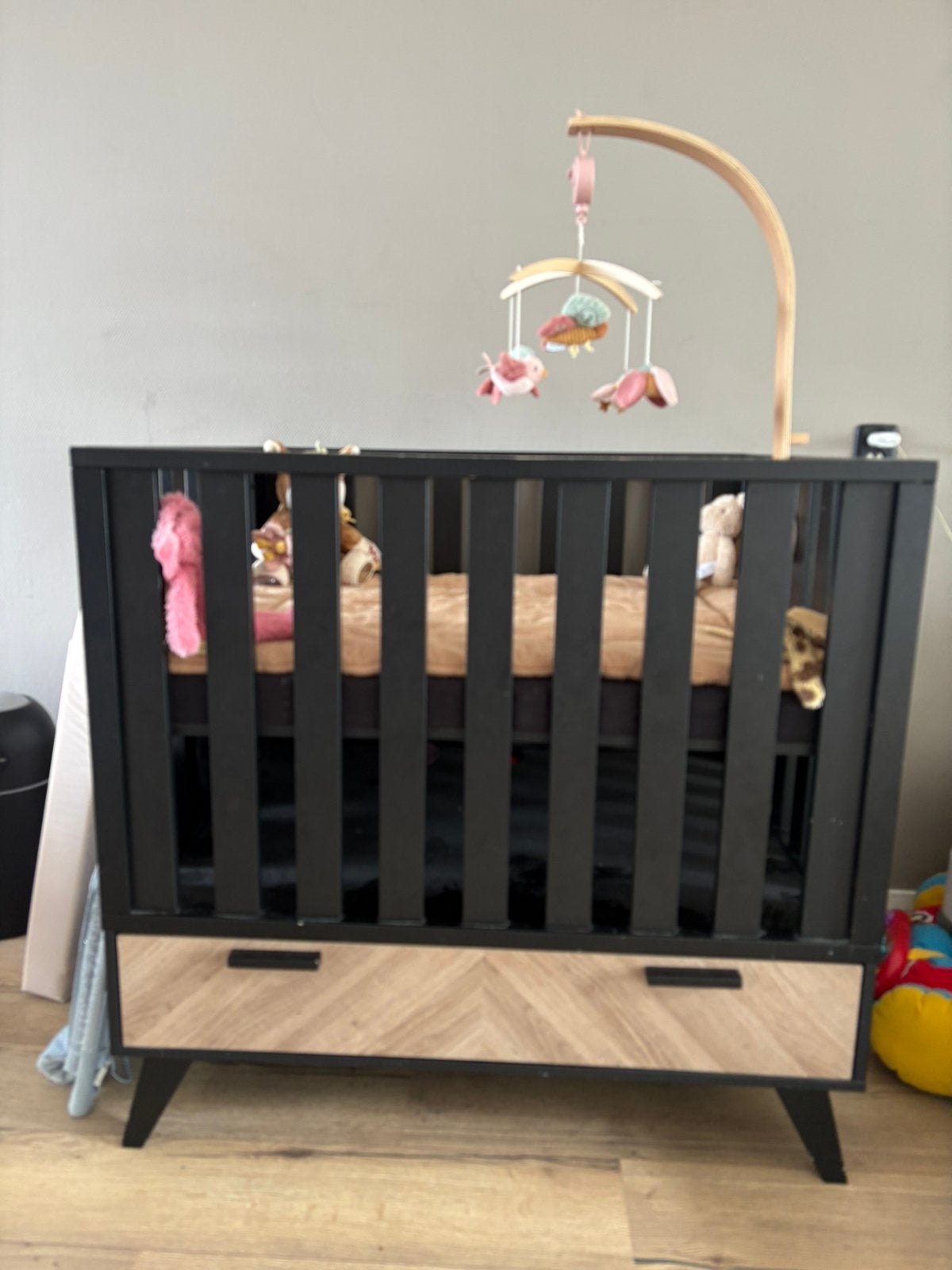 TWF baby box, Kinderen en Baby's, Boxen, Ophalen of Verzenden, Gebruikt, Vierkant, In hoogte verstelbaar