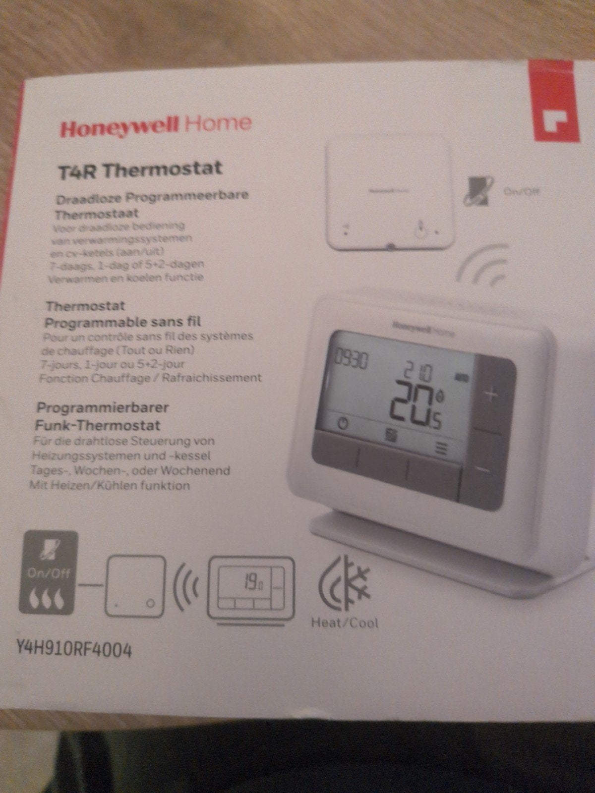 Honeywell Home T4R Draadloze Programmeerbare Thermostaat, Ophalen of Verzenden