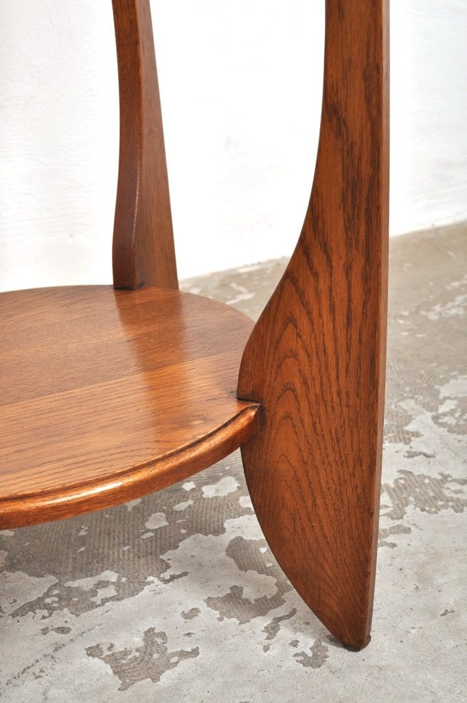 Art deco eiken side table bijzettafel tafel jaren 20, Huis en Inrichting, Tafels | Sidetables, Gebruikt, Minder dan 50 cm, Ophalen of Verzenden