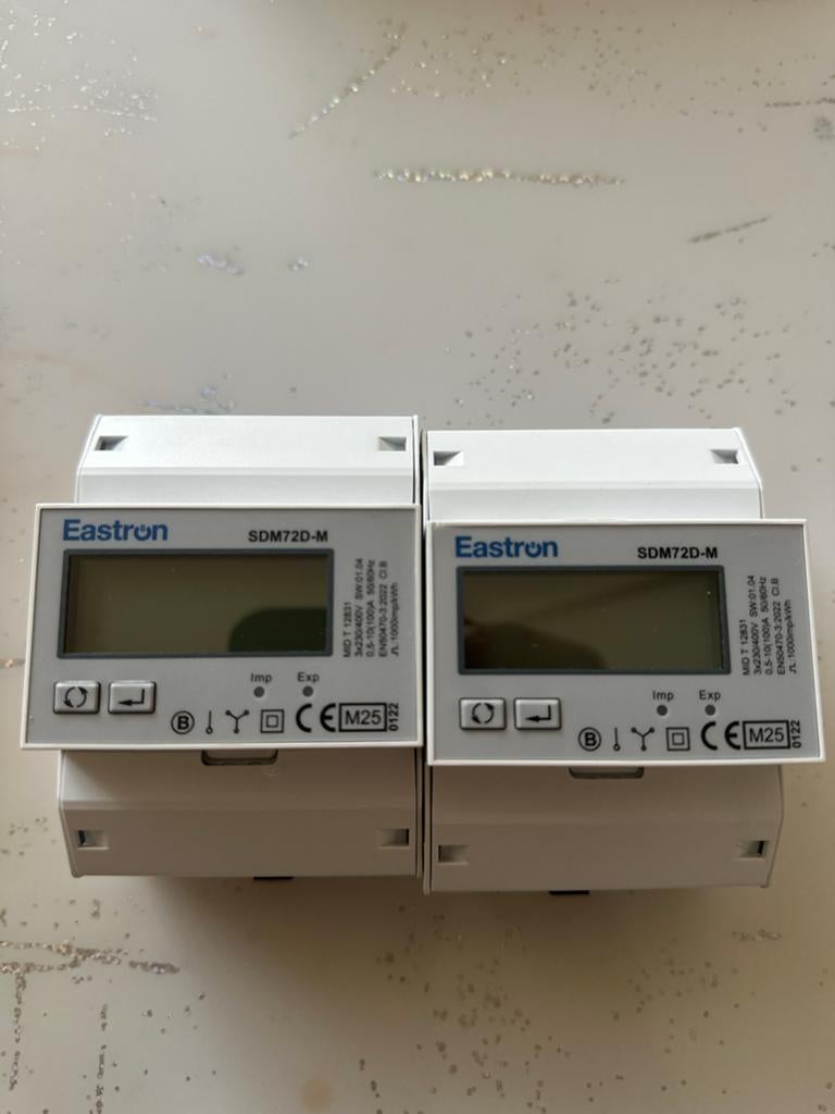 Eastron SDM72D-M Enkele en Driefasige Energiemeter perstuk, Ophalen of Verzenden, Zo goed als nieuw, Overige typen