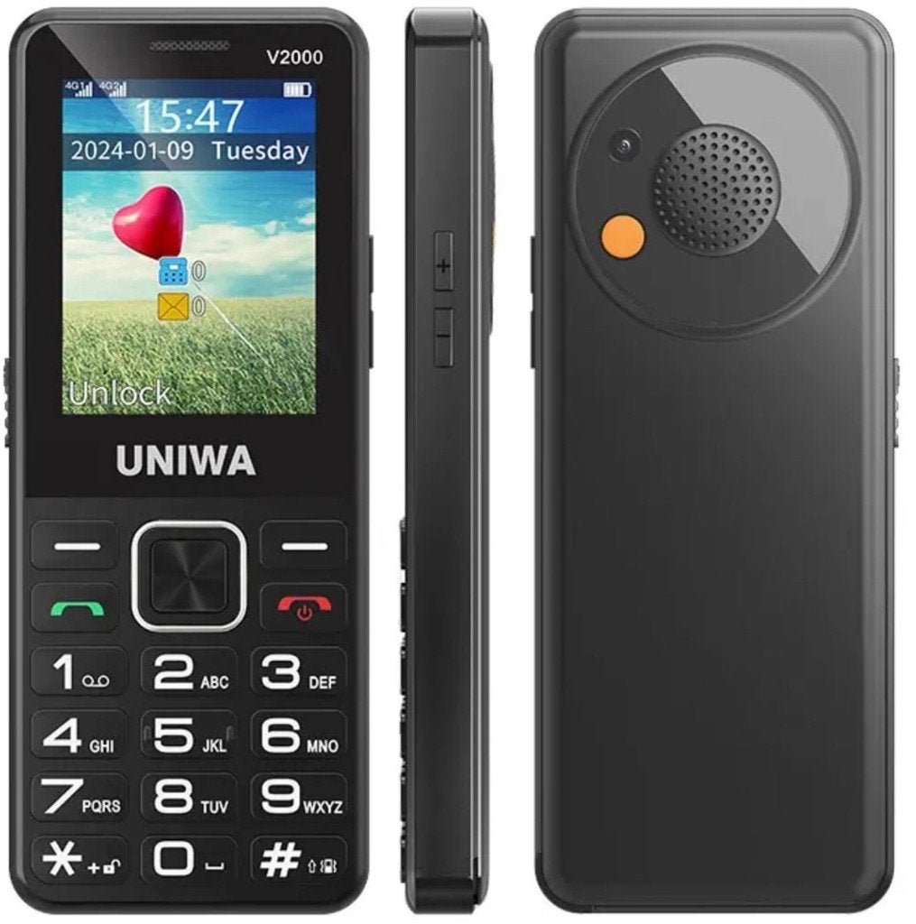 UNIWA V2000 Seniorentelefoon met Grote Knoppen, Nieuw, Mobileclinic1@hotmail.com, 9711GJ, Mobile clinic
