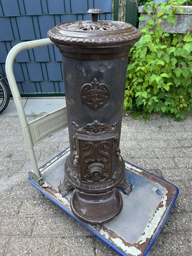 Kachel GODIN gietijzer, Ophalen, Potkachel, Gebruikt, Vrijstaand