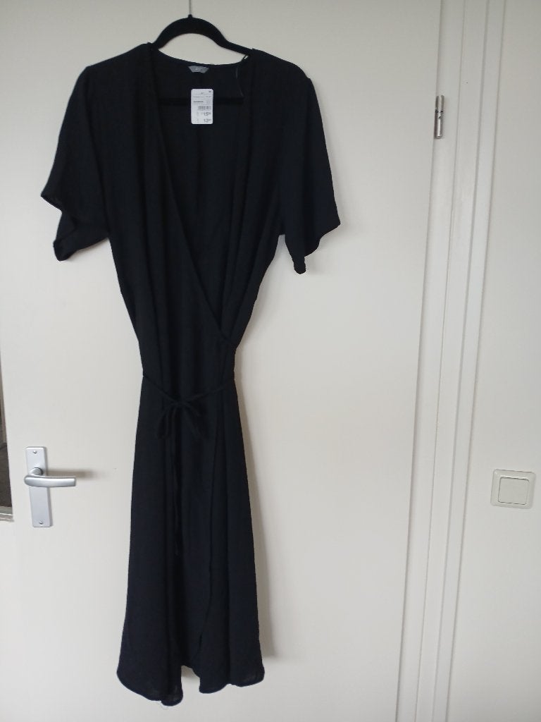 Zeeman wikkeljurk NIEUW zwart maat 48, Zeeman, Zwart, Maat 46/48 (XL) of groter, Nieuw