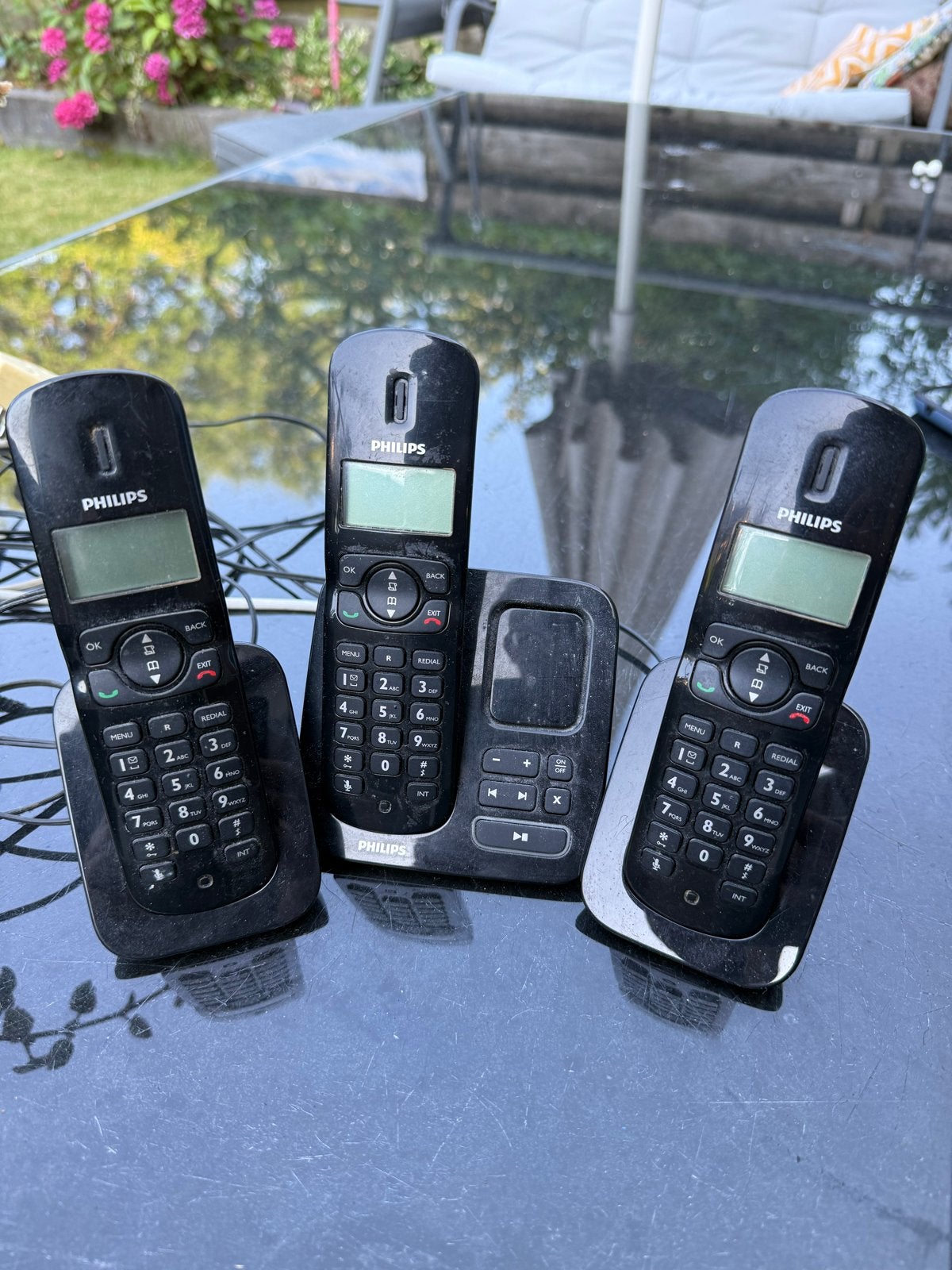 Philips CD175 TRIO draadloze telefoonset, Ophalen of Verzenden, Gebruikt, 3 handsets
