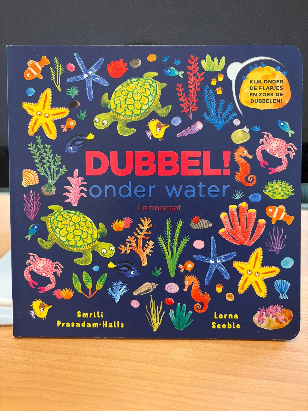 Dubbel! onder water - Zoek de dubbelen!, Ophalen of Verzenden, Nieuw, Uitklap-, Voel- of Ontdekboek, 2 tot 3 jaar