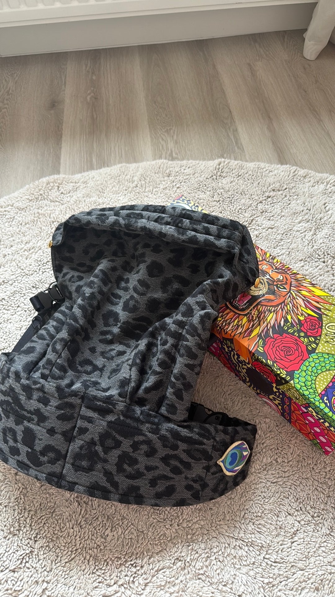Nieuwe artipoppe zeitgeist leopard grey, Buik of Rug, Nieuw, Draagzak, Ophalen