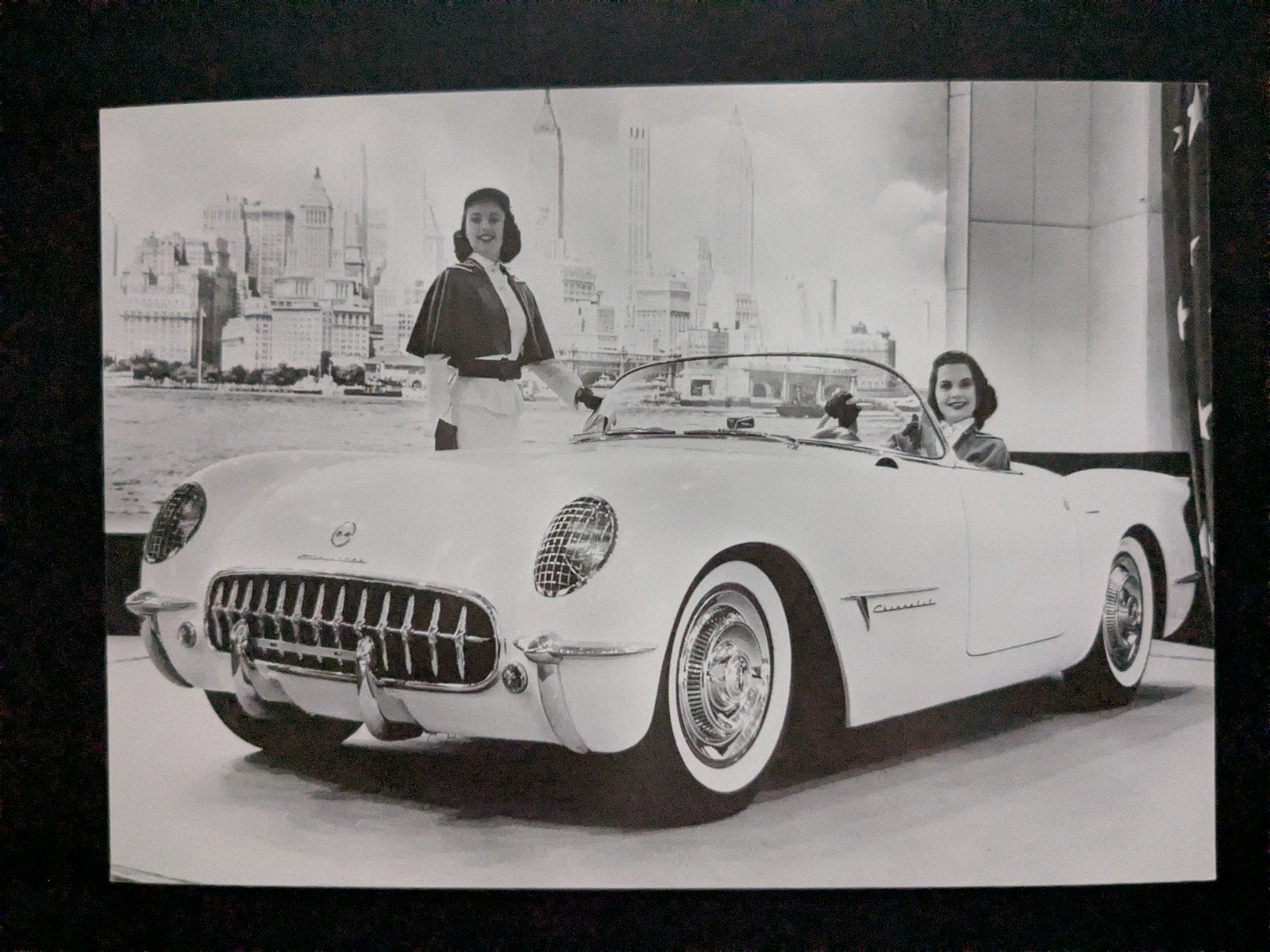 Ansichtkaart Chevrolet Corvette C1 1953, Ophalen of Verzenden, 1980 tot heden, Ongelopen, Voertuig