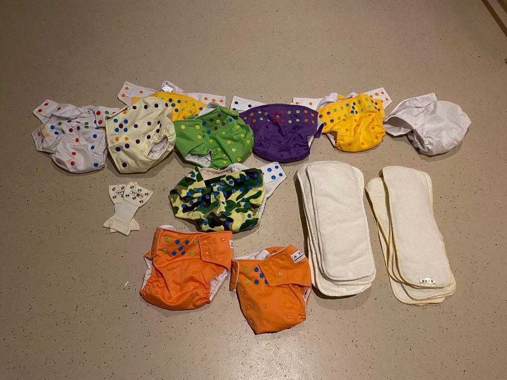 Mooie set wasbare luiers met boosters, Ophalen of Verzenden, Overige typen