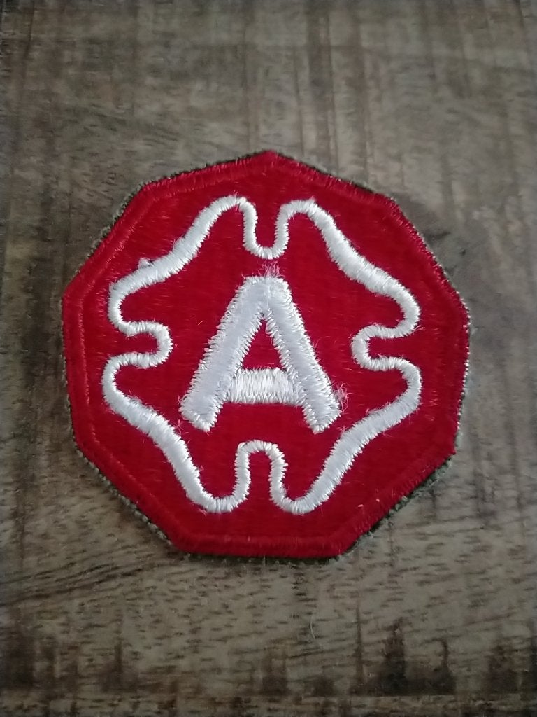 WO2 us army , 9th army patch, Verzenden, Landmacht, Amerika, Embleem of Badge