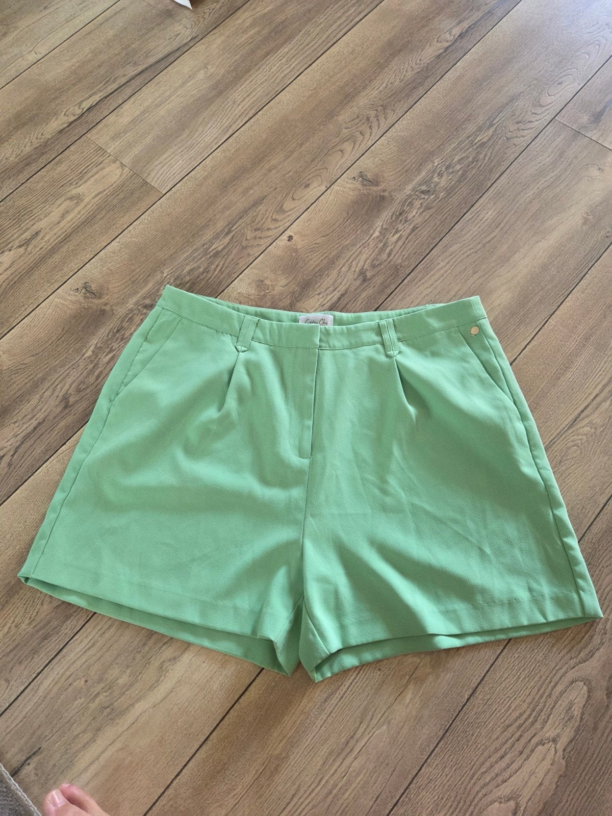 Cotton Club Groene Shorts korte broek Maat 2XL xxl, Kort, Maat 46/48 (XL) of groter, Ophalen of Verzenden, Zo goed als nieuw