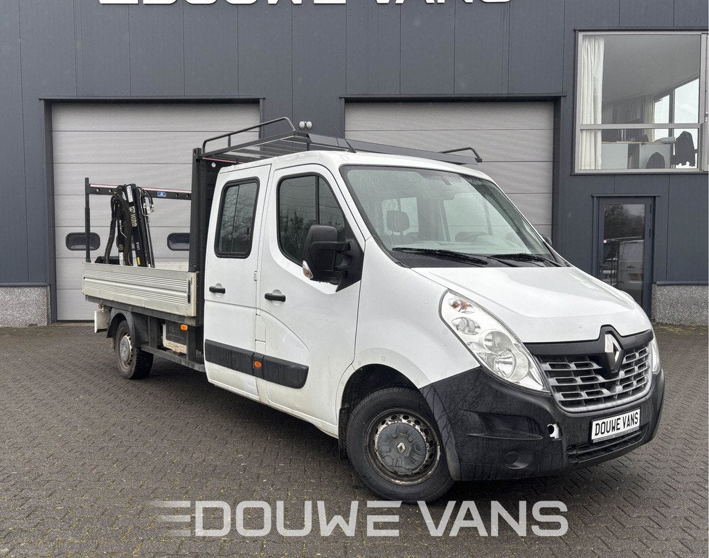 Renault Master Dubbel Cabine Hiab Laadkraan Imperiaal Trekha, Auto's, Bestelauto's, Gebruikt, 4 cilinders, Renault, Origineel Nederlands