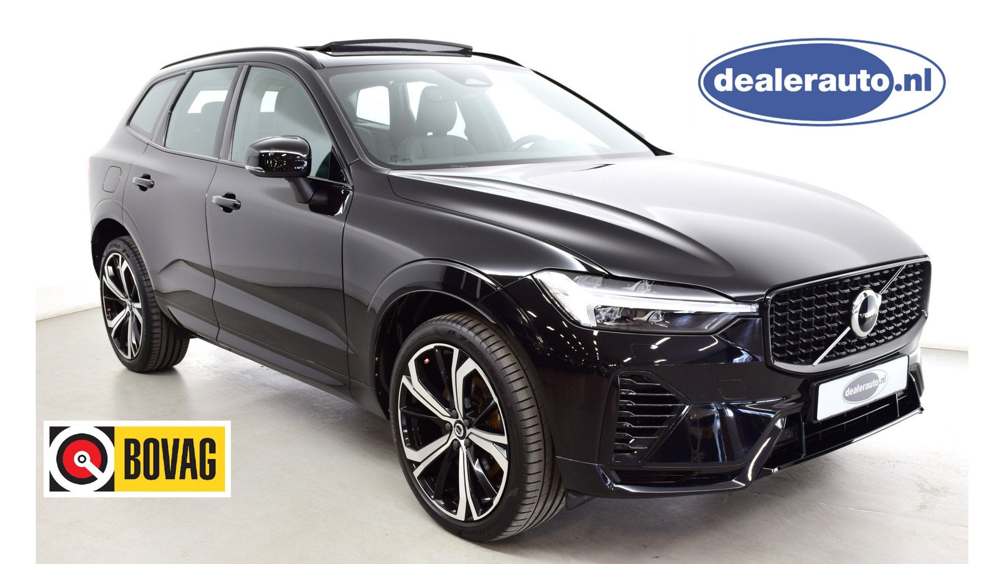 Volvo XC60 2.0 Recharge T6 AWD R-Design long range accu, sto, Automaat, Zwart, 1969 cc, Zwart