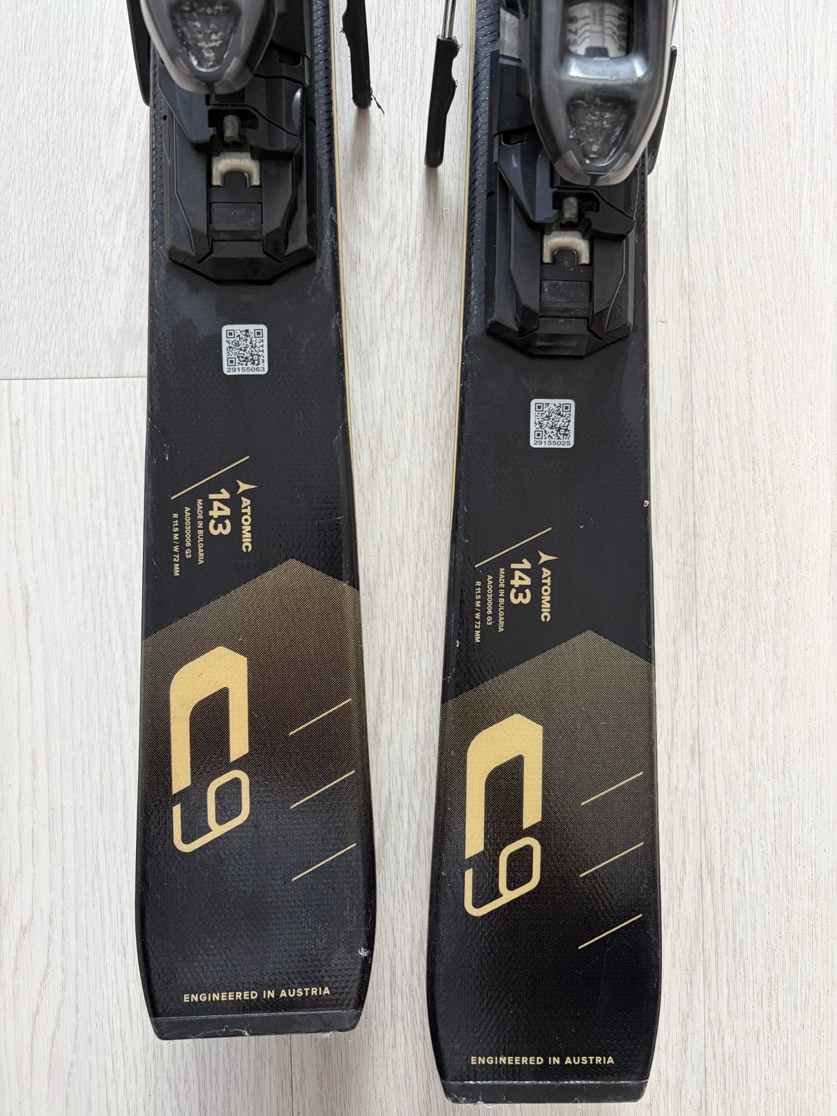 Atomic Cloud C9 ski's 143 cm met bindingen, Sport en Fitness, 140 tot 160 cm, Gebruikt, Ophalen of Verzenden, Carve