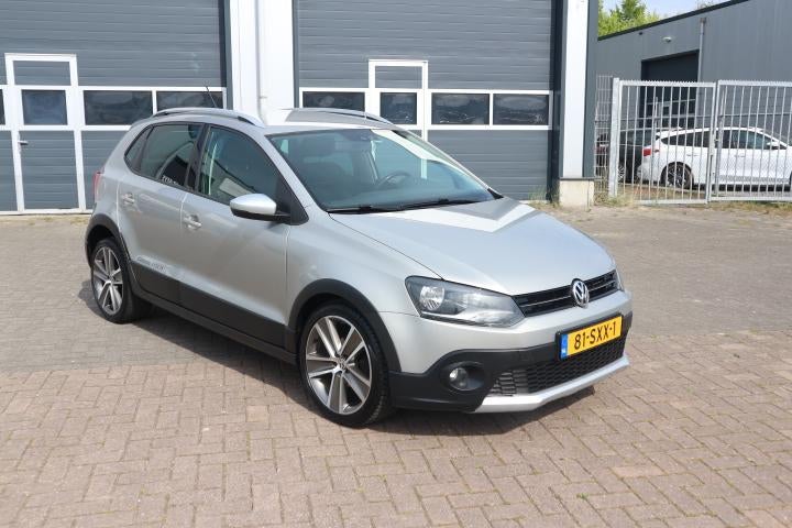 Volkswagen Polo 1.4-16V Cross (bj 2012), Auto's, Volkswagen, Voorwielaandrijving, Zwart, 4 cilinders, Beige