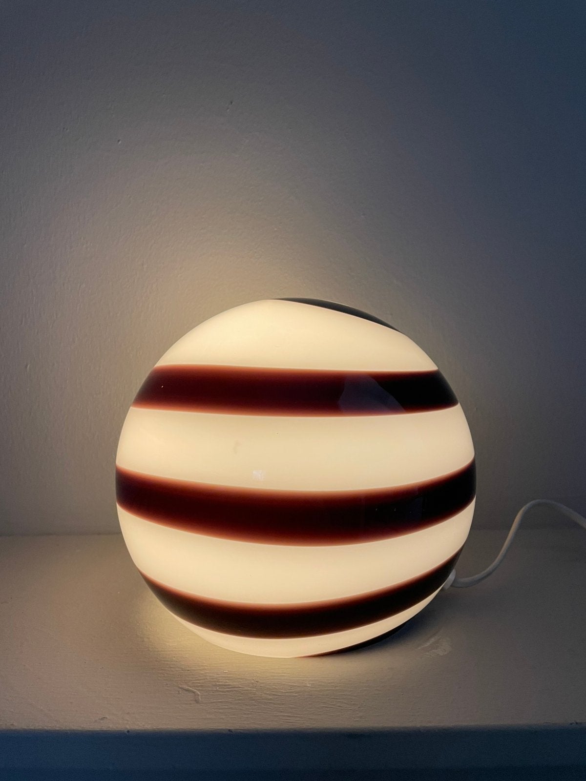 Mooie swirl lamp italy ilu di vetro vintage jaren, Ophalen, ., 2de hands, Zo goed als nieuw