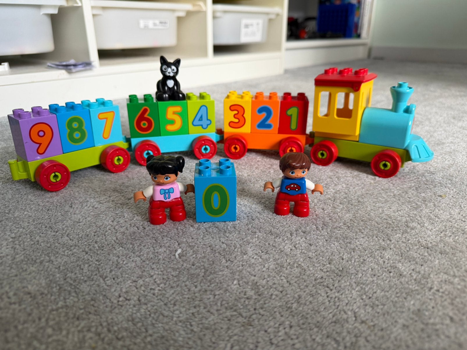 Lego Duplo Number train, Ophalen of Verzenden, Zo goed als nieuw