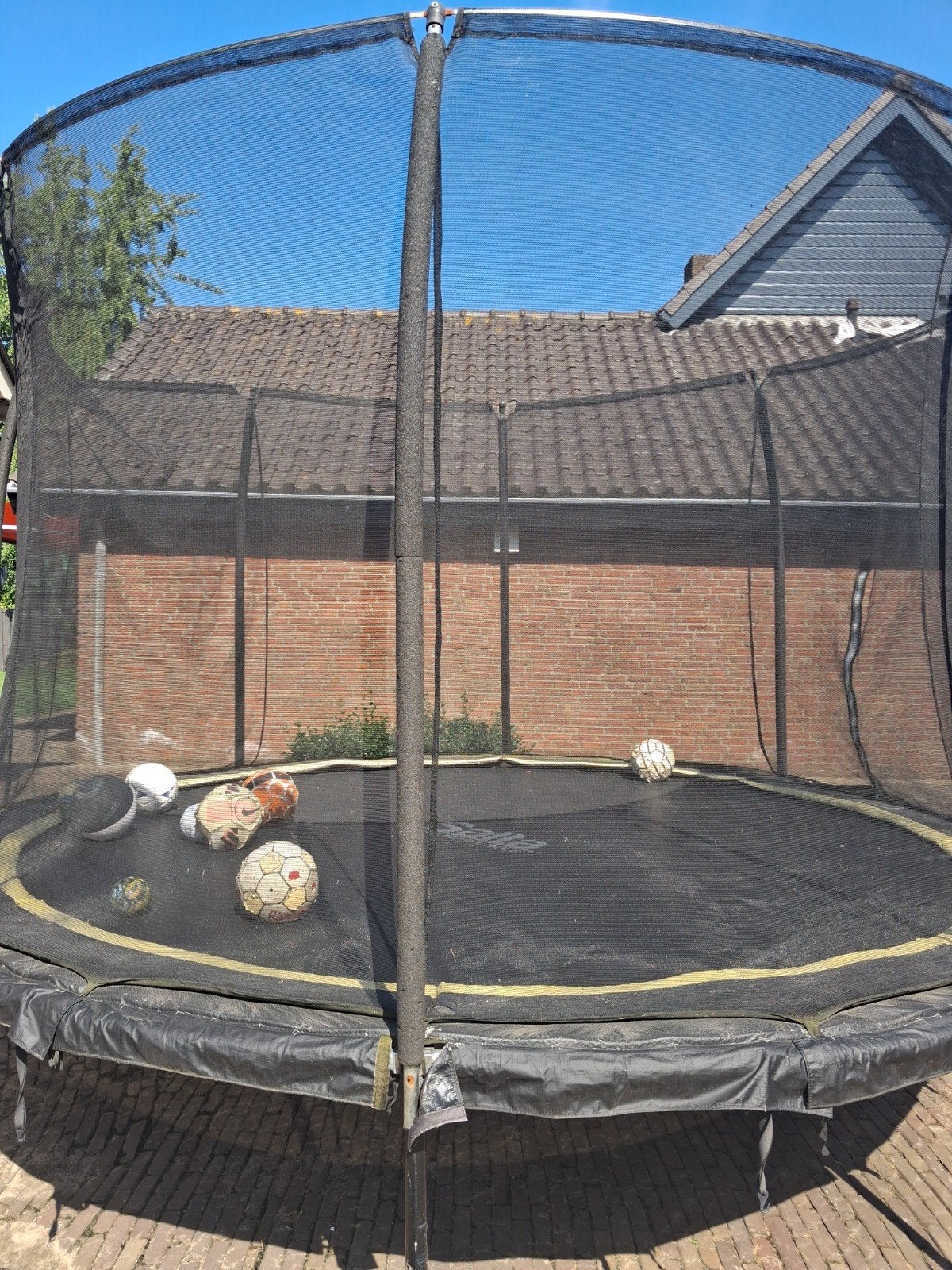 Trampoline 360 cm doorsnede met gebruikerssporen, Ophalen, Gebruikt