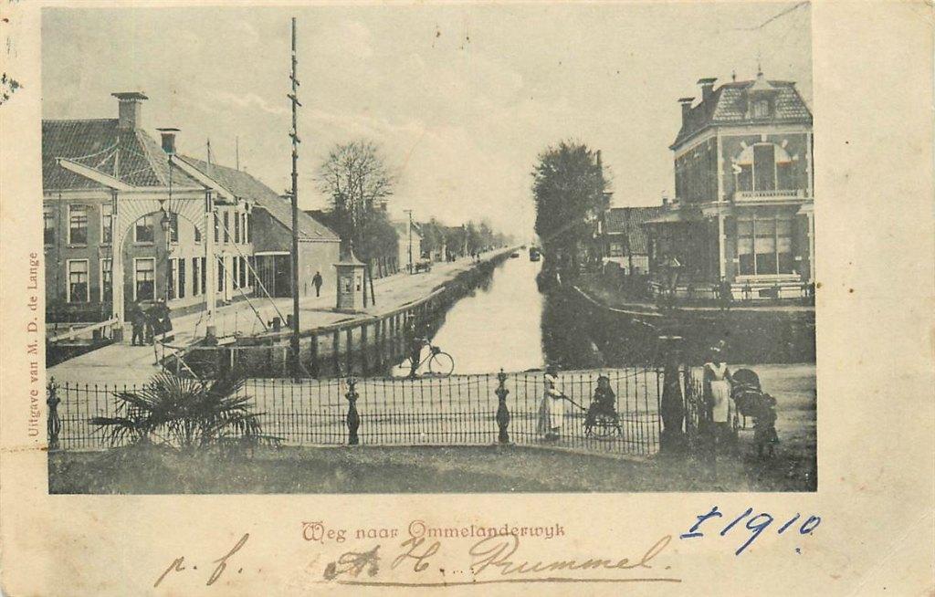 701-230-041 Veendam Weg naar Ommelanderwijk, Verzamelen, Ansichtkaarten | Nederland, Groningen, Voor 1920, Verzenden