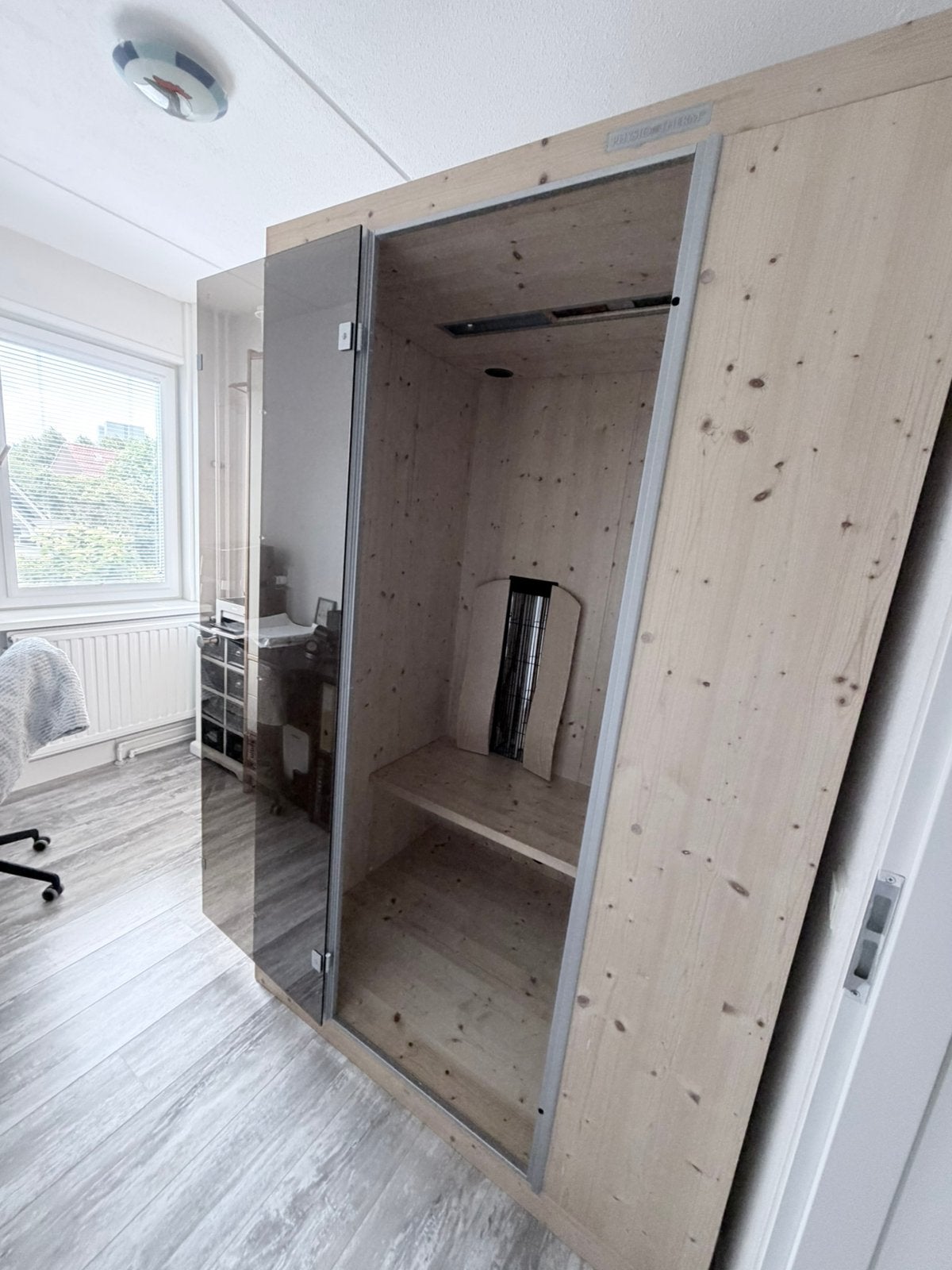 Infrarood cabine Physiotherm Ergo-Vital II, Ophalen, Zo goed als nieuw, Complete sauna