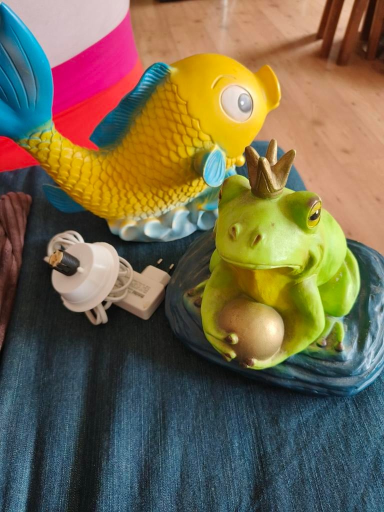 Heico vis en Kikkerprins lamp, Ophalen of Verzenden, Gebruikt, Speels, decoratief