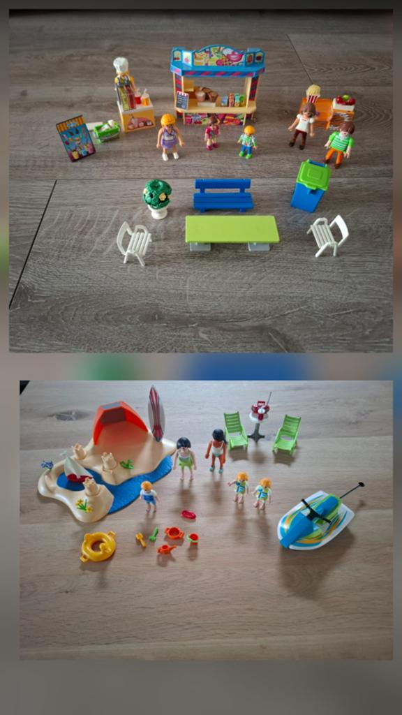 Playmobil strand tafereel jetski strandwinkel, Ophalen of Verzenden, Zo goed als nieuw, Jongen of Meisje