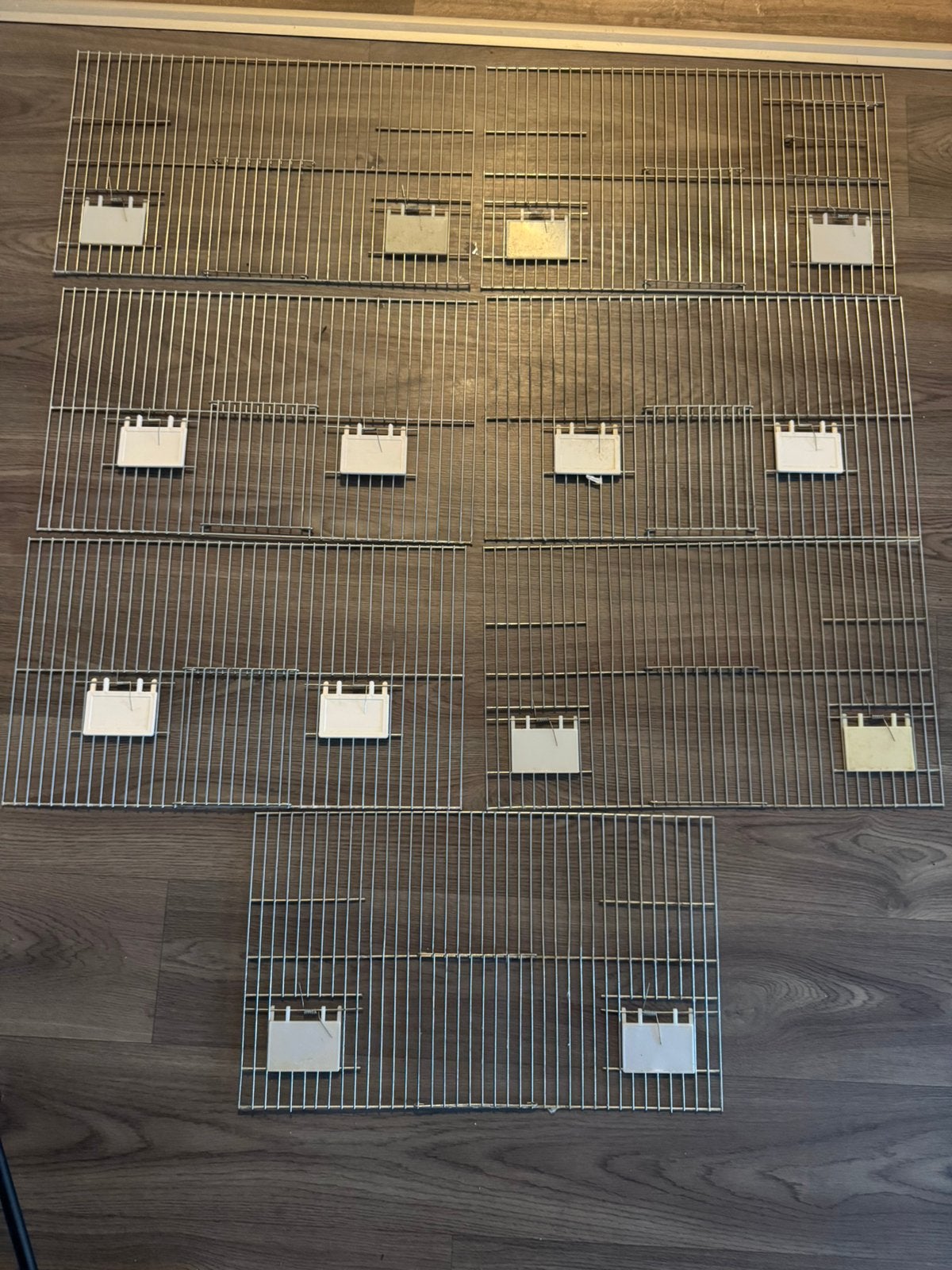 7 X Voorfront voor broedkooi, Ophalen, Gebruikt, Metaal, Broedkooi of Kweekkooi