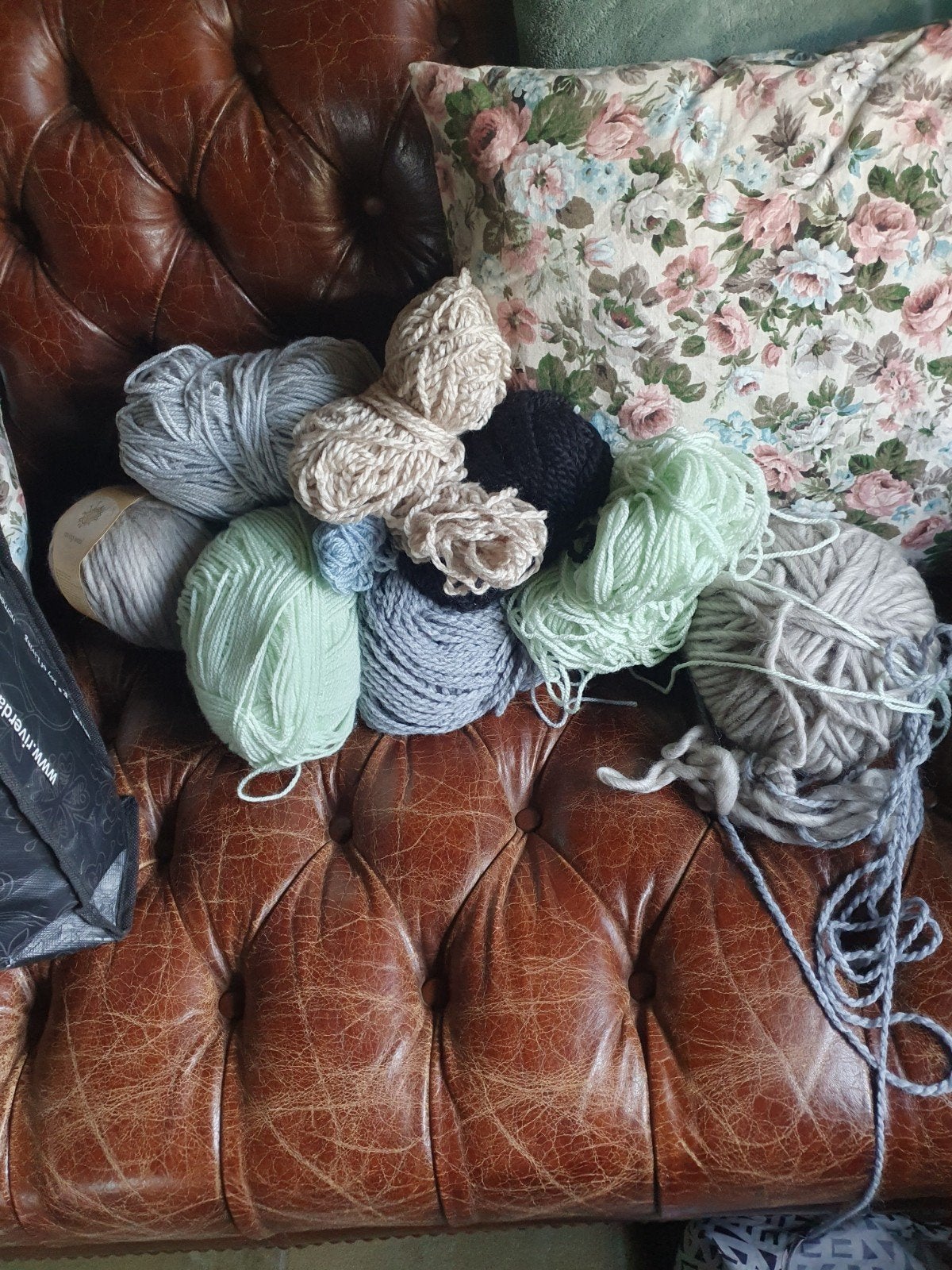 Restjes kant, garen en sierdingetjes voor hobbyprojecten, Ophalen of Verzenden, Gebruikt, Breien of Haken, Overige typen