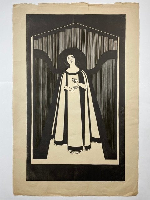 prent poster S Jessurun de Mesquita ZANG 1931, Antiek en Kunst, Ophalen of Verzenden