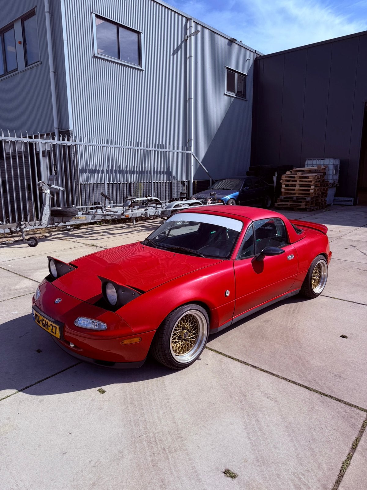 Mazda MX-5 1.6 U9 1994 Rood, Achterwielaandrijving, 4 cilinders, Cabriolet, Origineel Nederlands