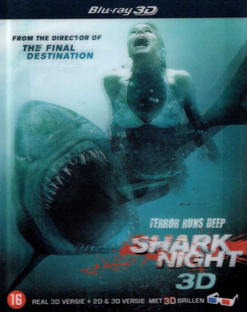 Shark Night 3D - met 3d brilletjes -NL uitgave, Actie, Zo goed als nieuw, Meeuwenlaan 100, 1021JL Amsterdam, Nederland, Info@wwentertainment.nl