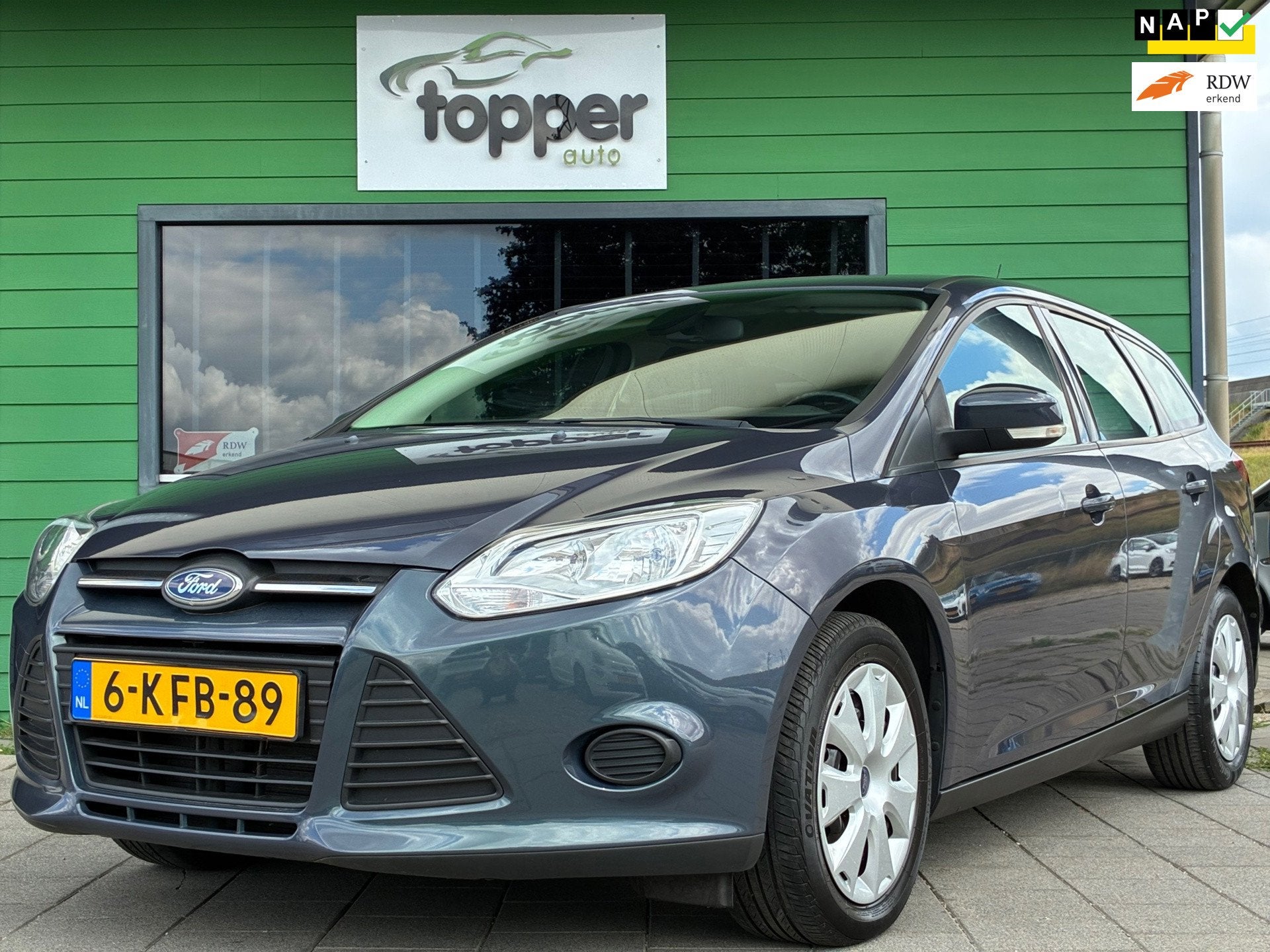 Ford Focus Wagon 1.0 EcoBoost Trend|2e Eigenaar|Navigatie|Ai, Auto's, Euro 5, 101 pk, Gebruikt, Origineel Nederlands