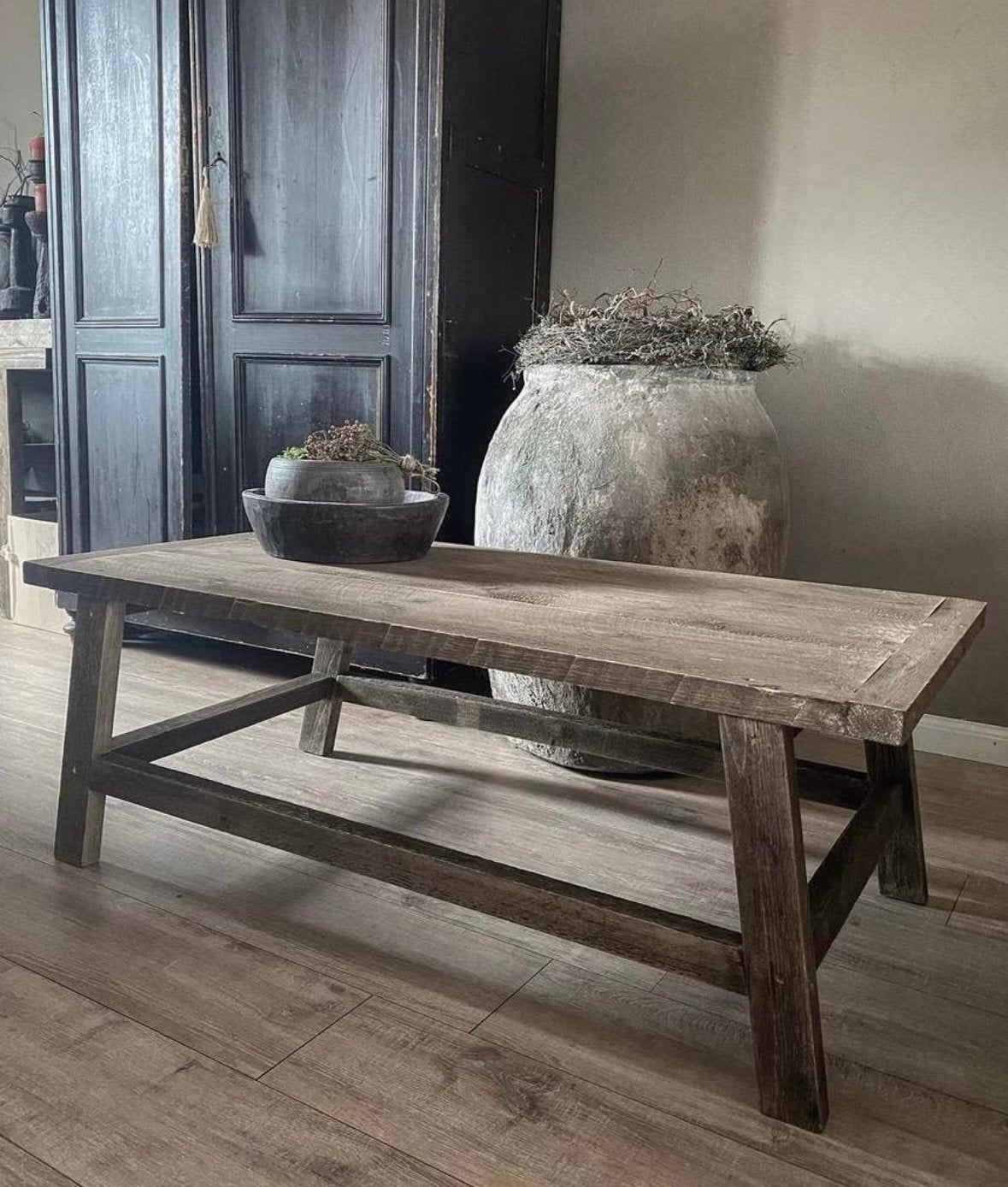 ~Stoer Sober Landelijk Houten Salontafel~, Huis en Inrichting, Woonaccessoires | Overige, Ophalen of Verzenden, Nieuw