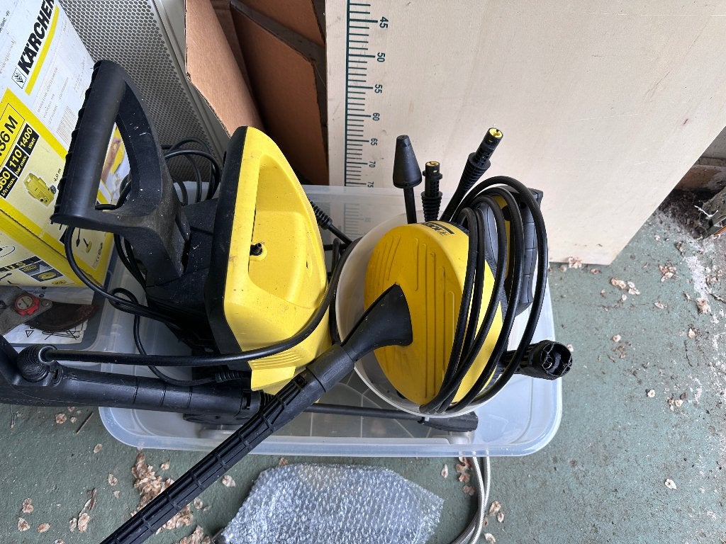 Karcher 2.91 met terrasreiniger, Tuin en Terras, Hogedrukreinigers, Ophalen, Zo goed als nieuw, Elektrisch, Kärcher