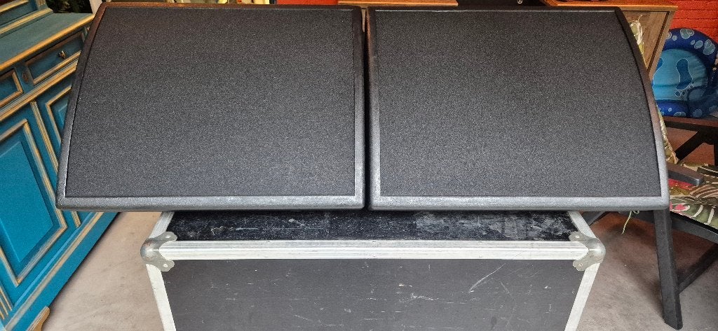Monitors speakers Turbosound TXD 15m Toppen incl flightcase, Gebruikt, Speakerset, Ophalen, 150 watt of meer