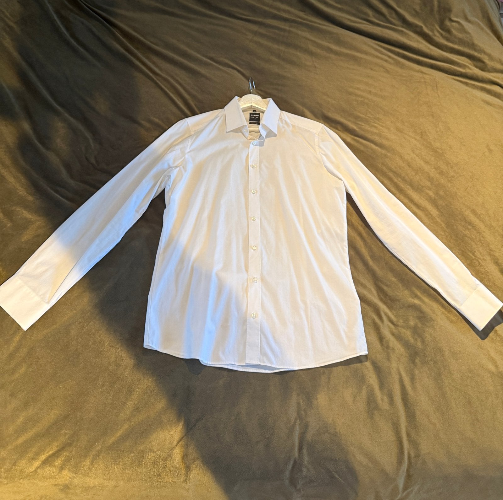 Olymp overhemd body fit maat 40, Kleding | Heren, Overhemden, Ophalen of Verzenden, Zo goed als nieuw, Wit, Halswijdte 39/40 (M)
