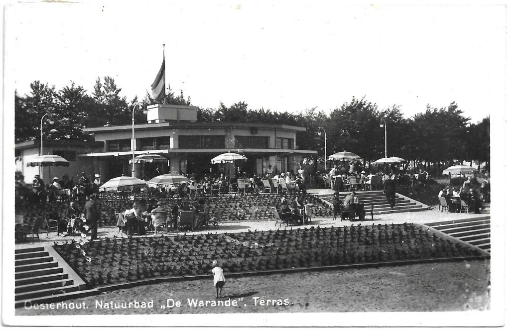 AK Oosterhout - Natuurbad "De Waranda", Terras, Verzenden, 1940 tot 1960, Gelopen, Noord-Brabant
