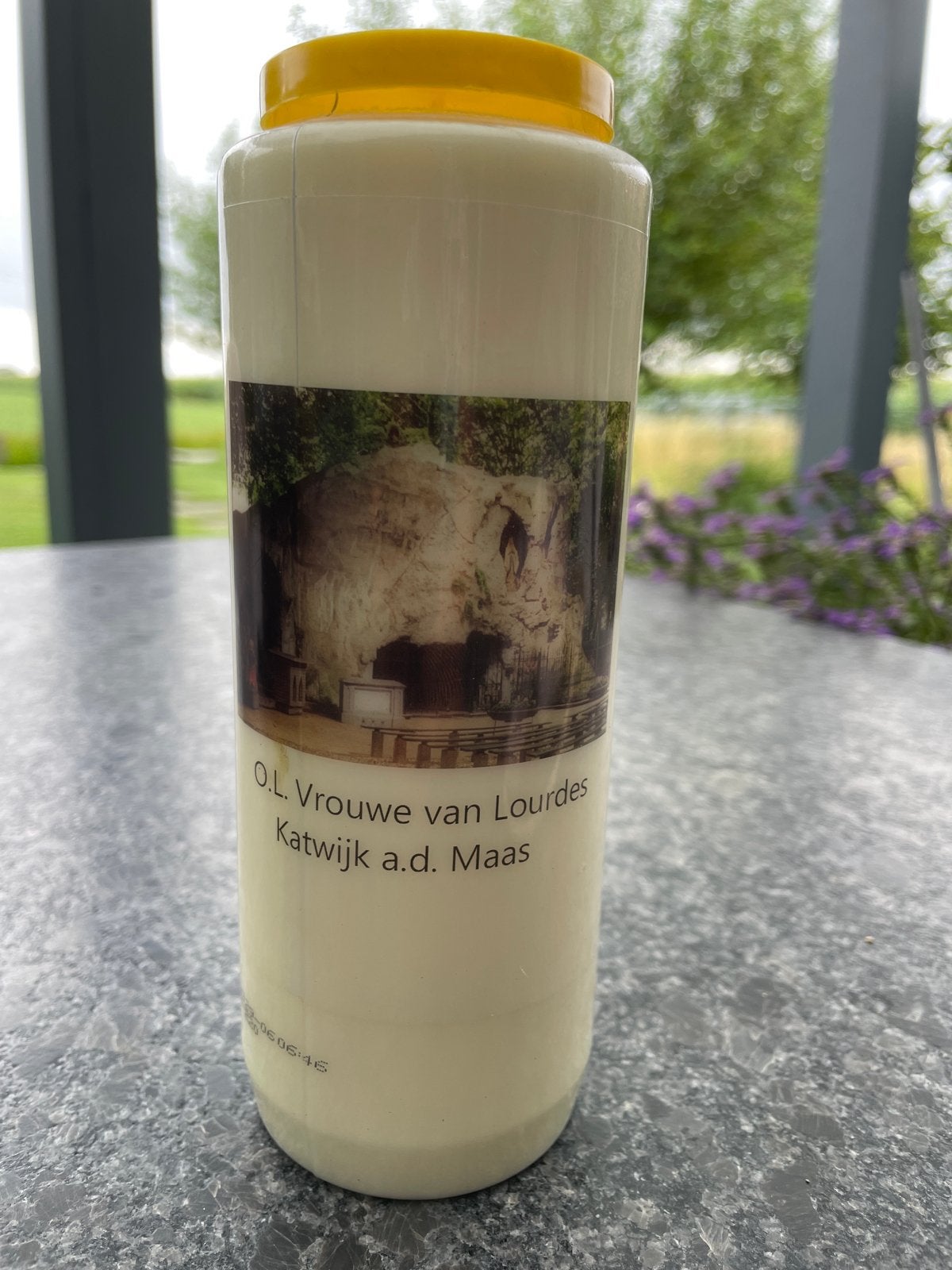 Noveenkaars O.L. Vrouw van Lourdes Katwijk a.d. Maas, Ophalen of Verzenden, Kaars, Wit, Overige merken