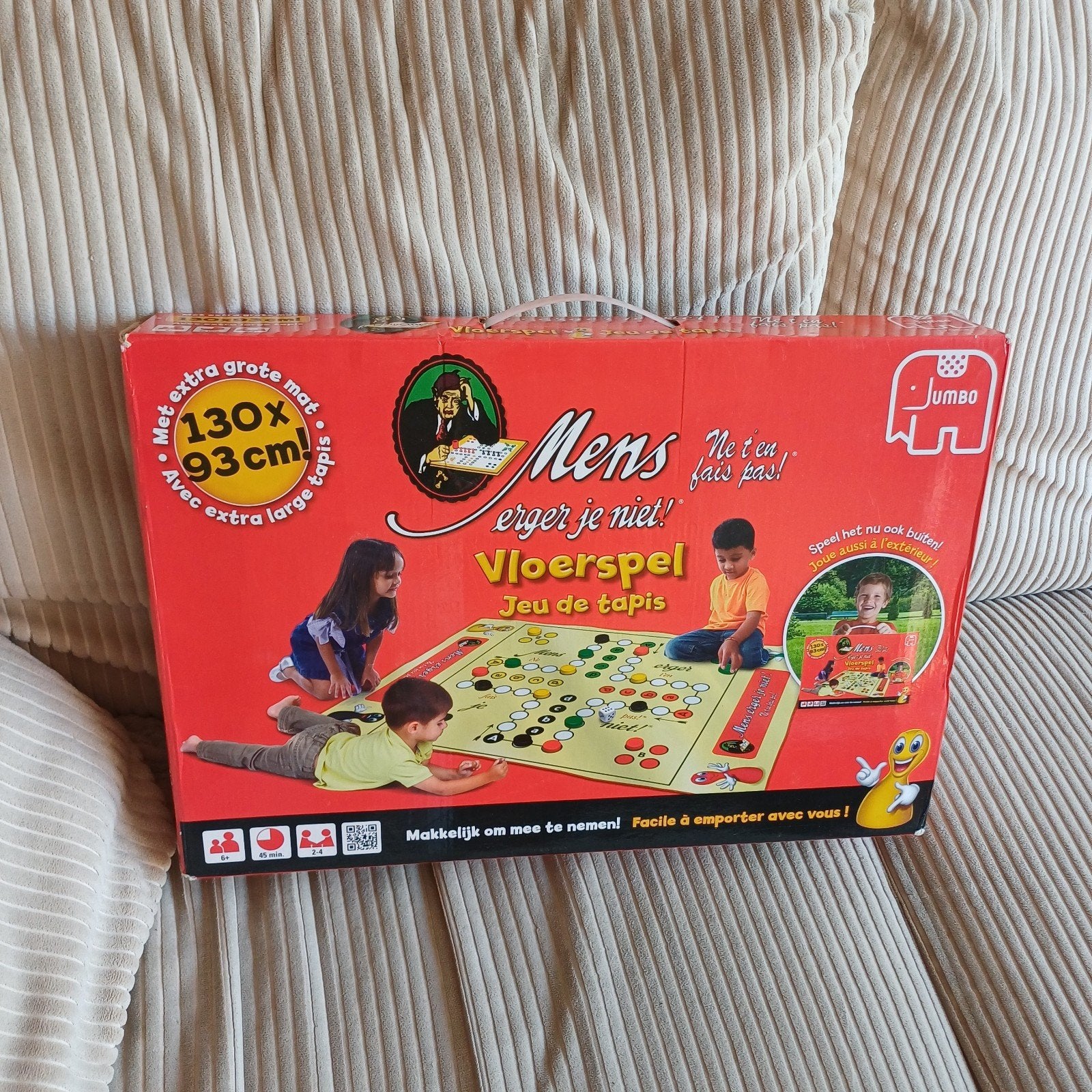 XL mens erger je niet  spel, Drie of vier spelers, Ophalen of Verzenden, Gebruikt