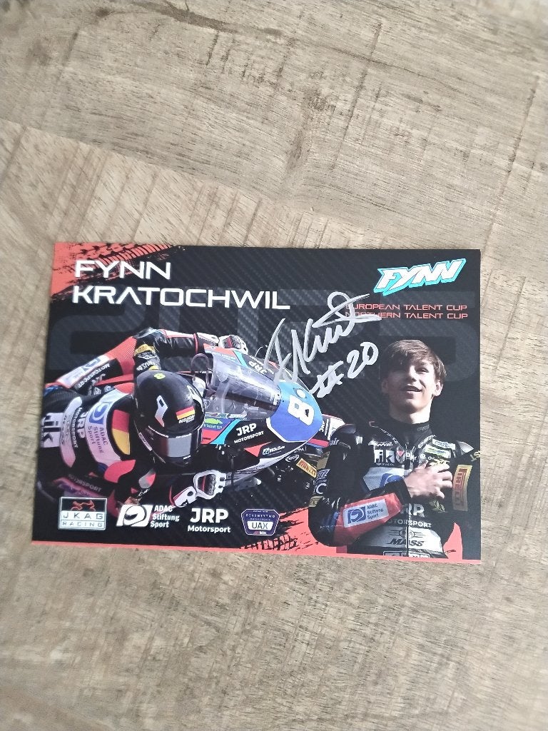 Foto kaart kratochwil gesigneerd tt assen 2026, Ophalen of Verzenden, Nieuw, Motoren