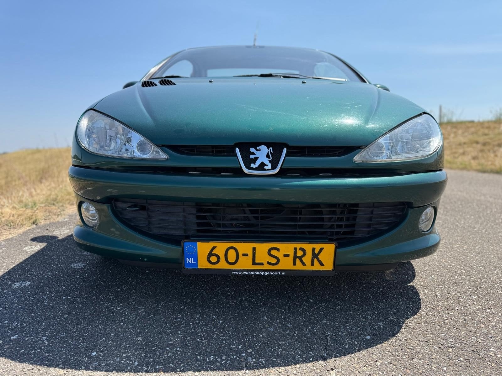 Peugeot 206 2.0 16V CC 2003 Groen, Auto's, Peugeot, 136 pk, 4 cilinders, Cabriolet, 4 stoelen
