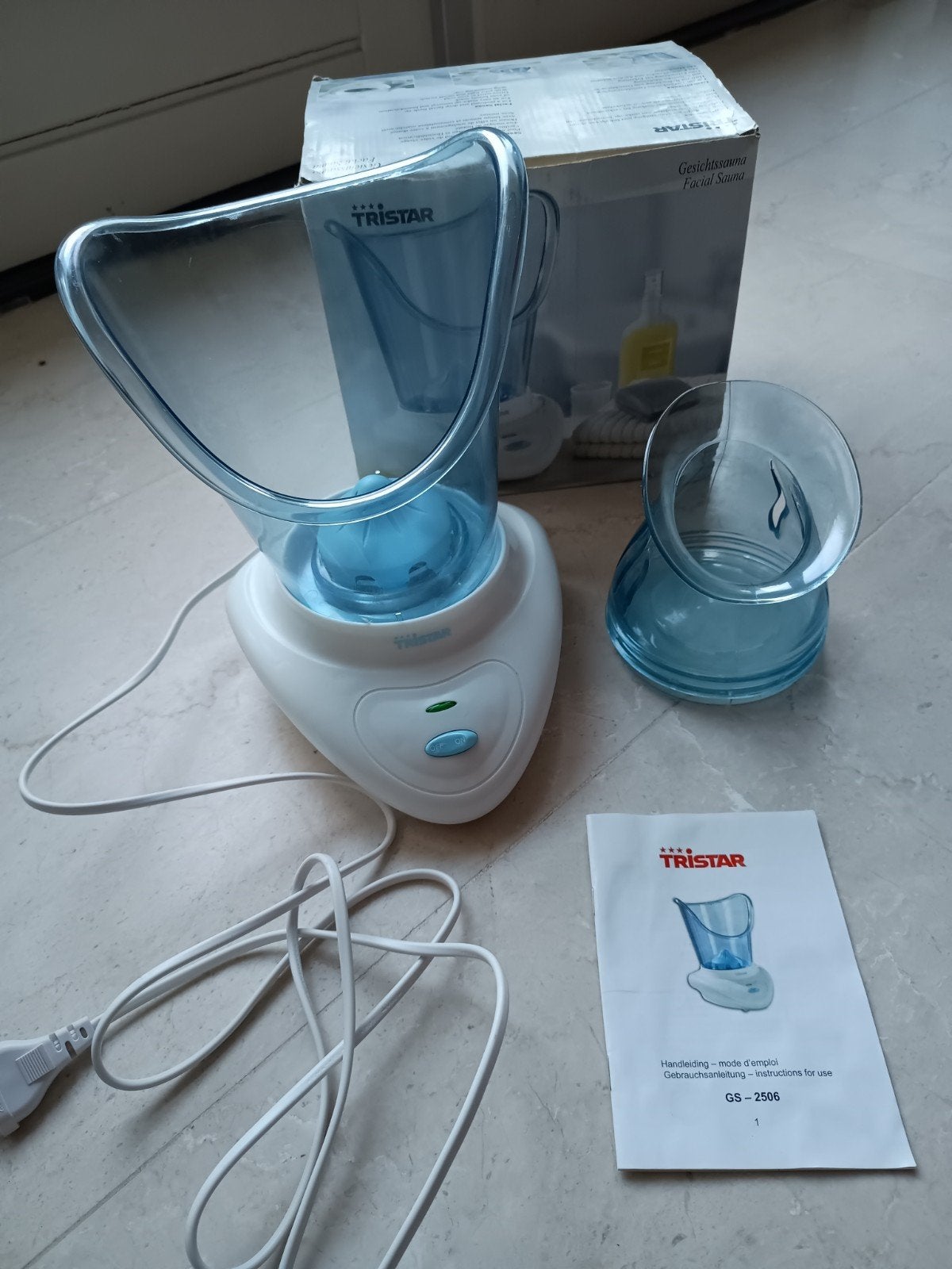 Tristar gezicht sauna complete set als nieuw, Ophalen, Zo goed als nieuw, Gehele gezicht, Verzorging