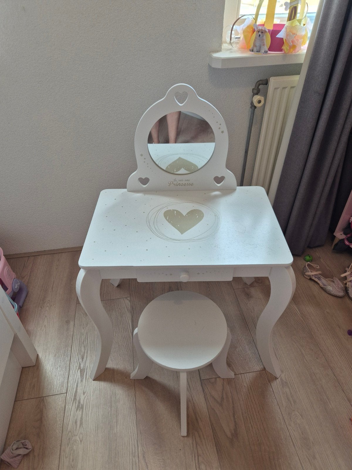 Eazy Living Kaptafel voor Kinderen Princesse, Ophalen, Minder dan 50 cm, Gebruikt, Prinses, Kinderkamer